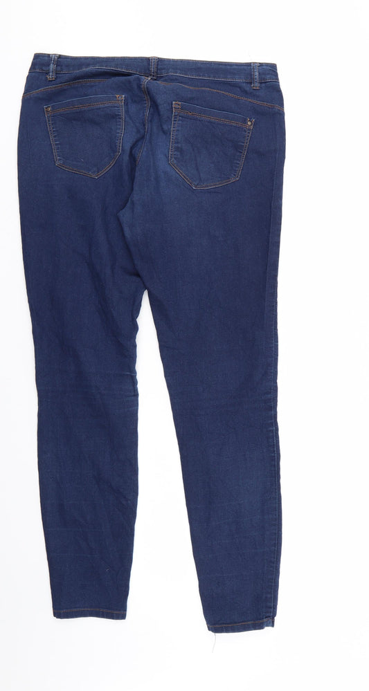 Yessica Womens Blue Denim Tapered Jeans Size 12 L29 in