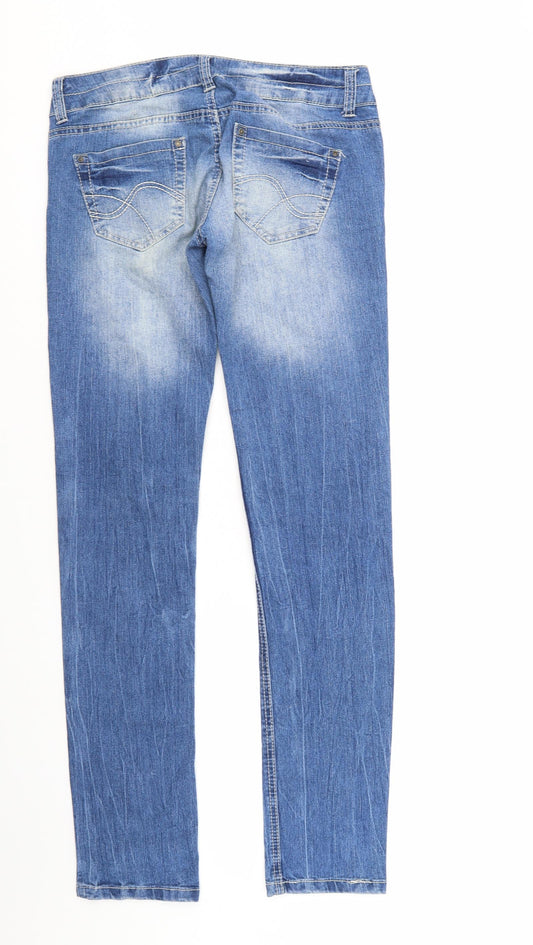 Terranova Womens Blue Denim Straight Jeans Size M L31 in