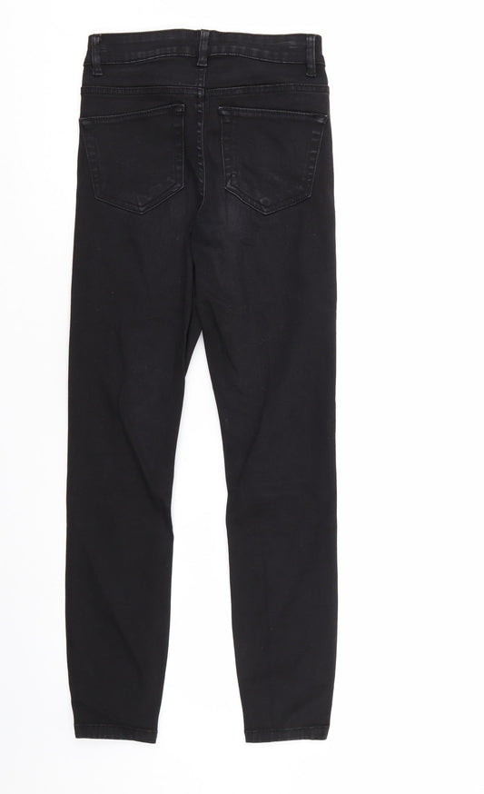 ASOS Mens Black Denim Tapered Jeans Size 24 L30 in
