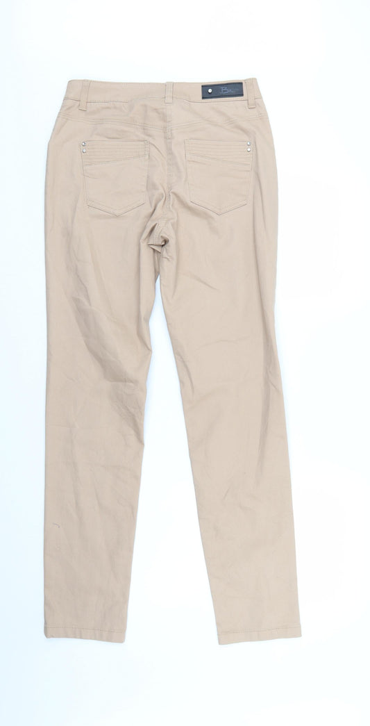 BX Jeans Womens Beige Denim Straight Jeans Size 10 L31 in