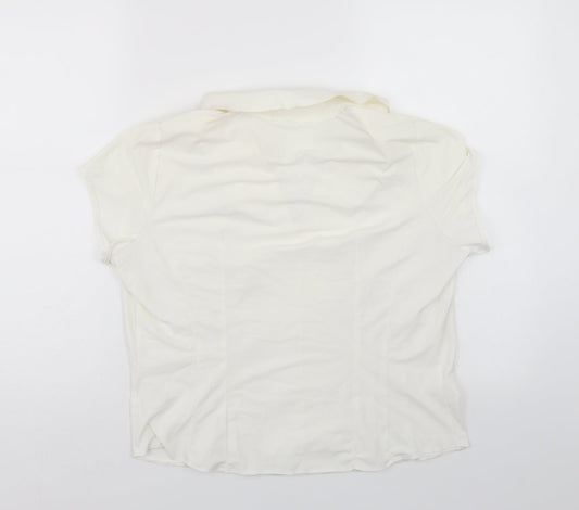 Marks and Spencer Womens White Basic Blouse Size 18