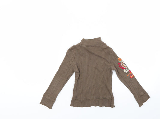 Catimini Girls Green Pullover Jumper Size 4 Years - Battleship green colour
