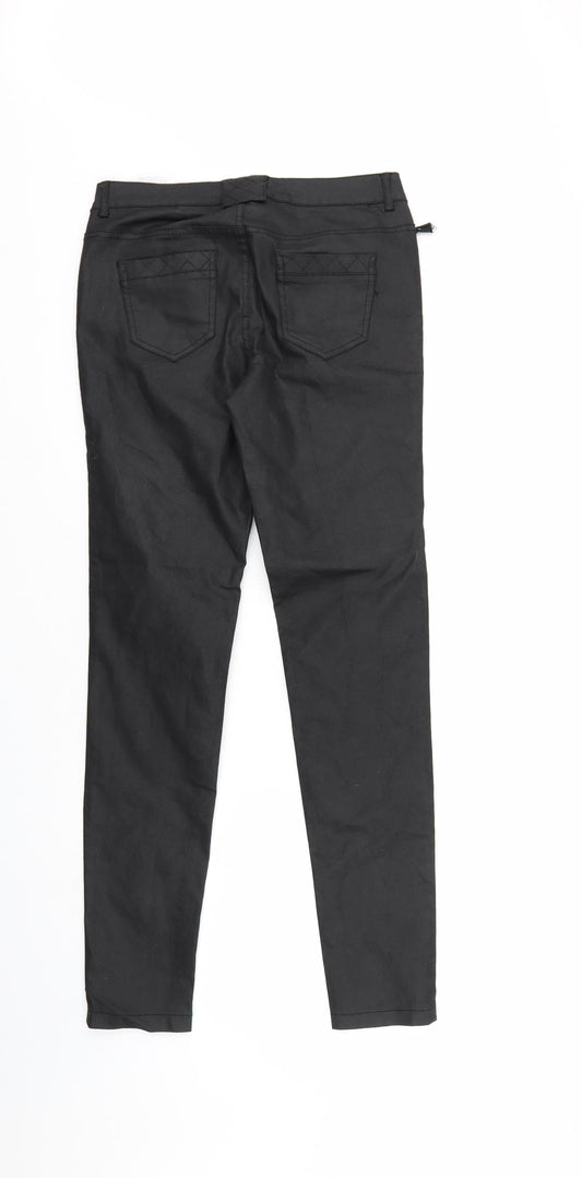 GKH Womens Black Trousers Size 8 L30 in