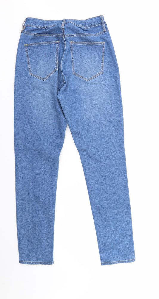 /denim Womens Blue Denim Straight Jeans Size 31 in L26 in - Waist sewn in