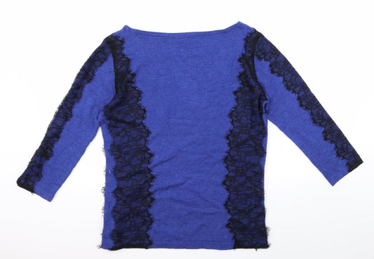 Kaliko Womens Blue Basic T-Shirt Size 14