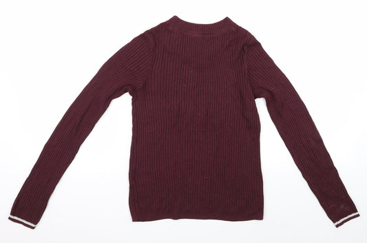 H*M Womens Red Jumper Size 12
