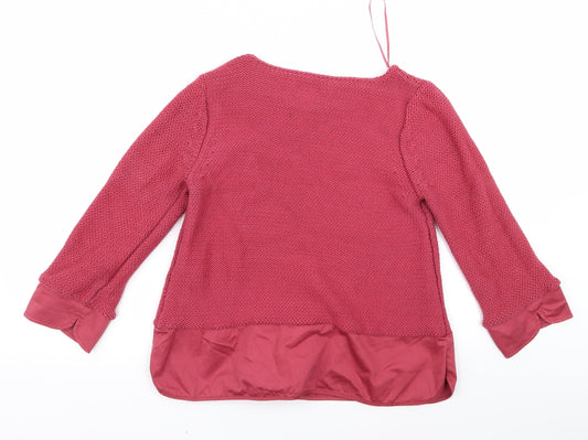 Preworn Womens Red Pullover Jumper Size 12