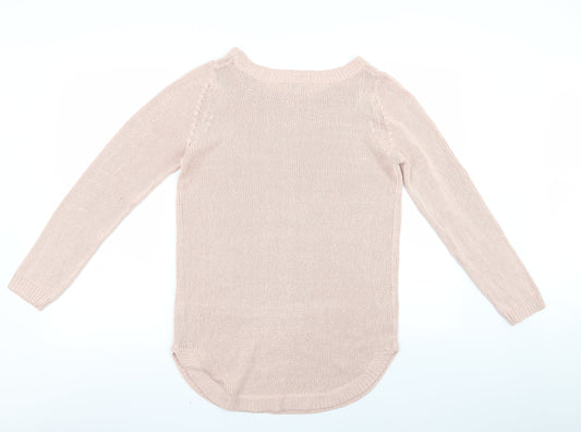 vrs Womens Pink Pullover Jumper Size L