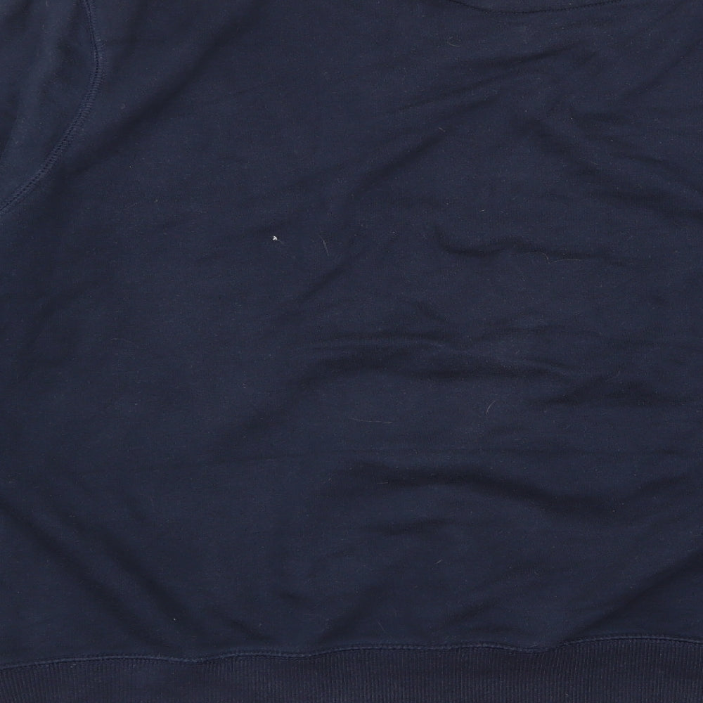 Preworn Mens Black Rayon Pullover Jumper Size XL