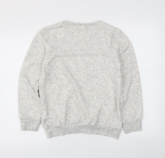 NEXT Girls Beige Pullover Sweatshirt Size 12 Years