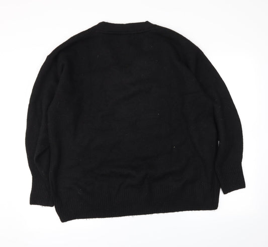 H&M Womens Black Pullover Jumper Size M