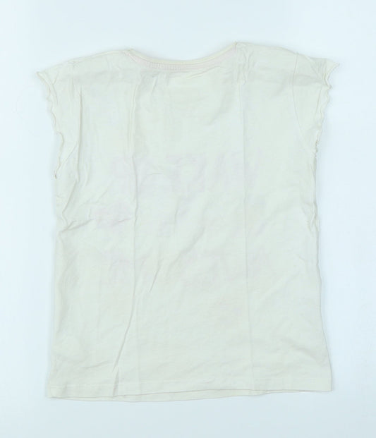 Lily & Dan Girls White Basic T-Shirt Size 7-8 Years