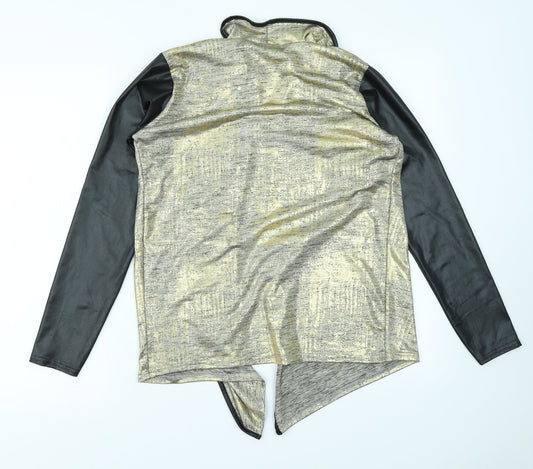 Bebo Womens Gold Cardigan Jumper Size S
