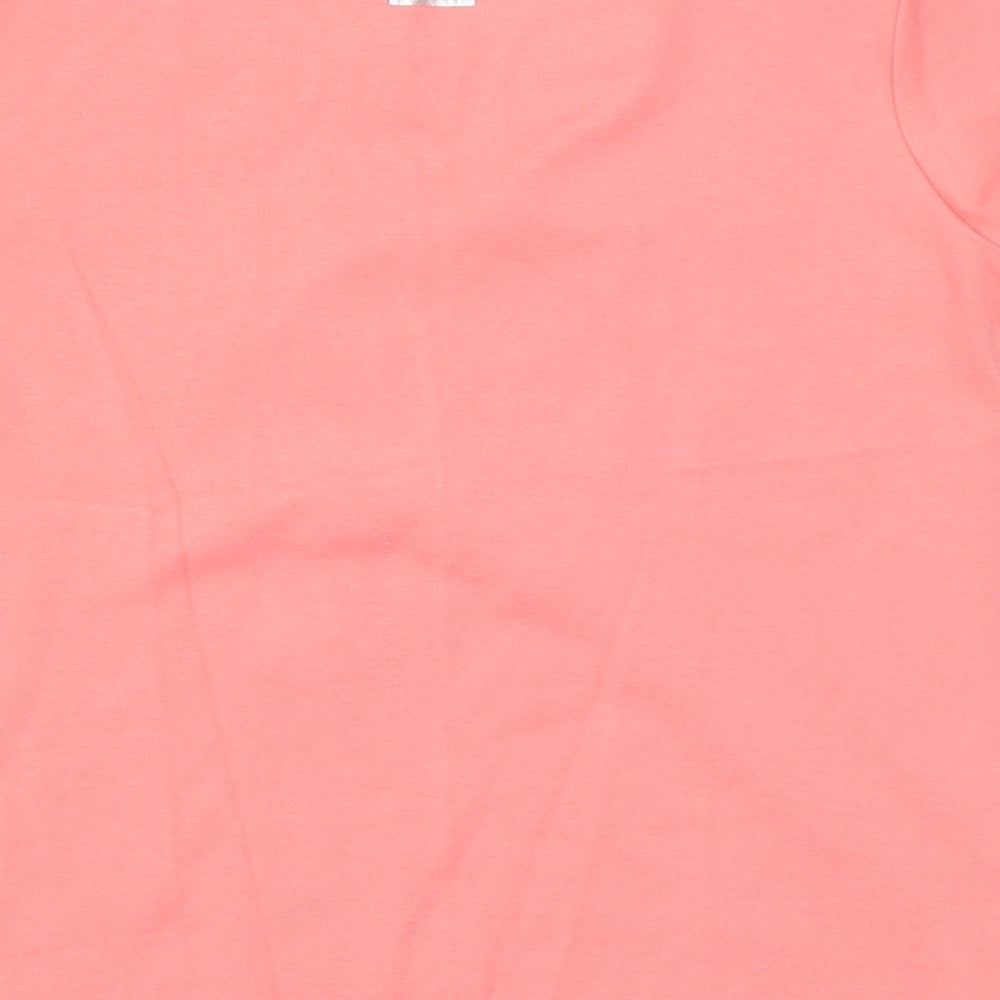 COCO Girls Pink Basic T-Shirt Size L