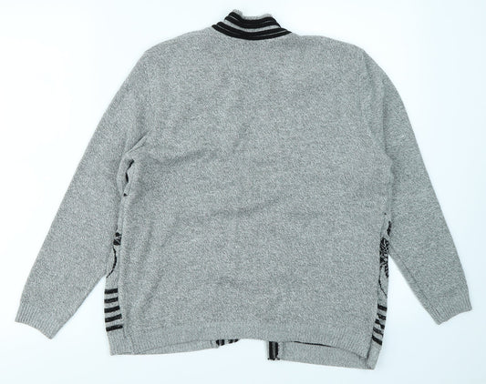 Sarah Hamilton Womens Grey Pullover Jumper Size L