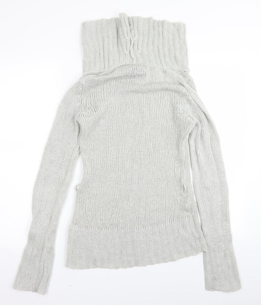 miss foni Womens Grey Pullover Jumper Size 10