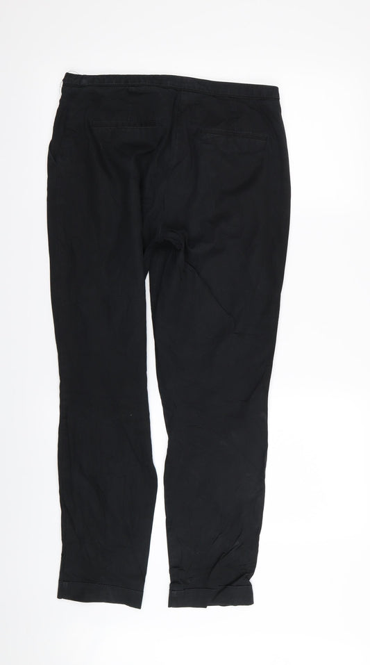 prsay Womens Black Trousers Size 8 L30 in