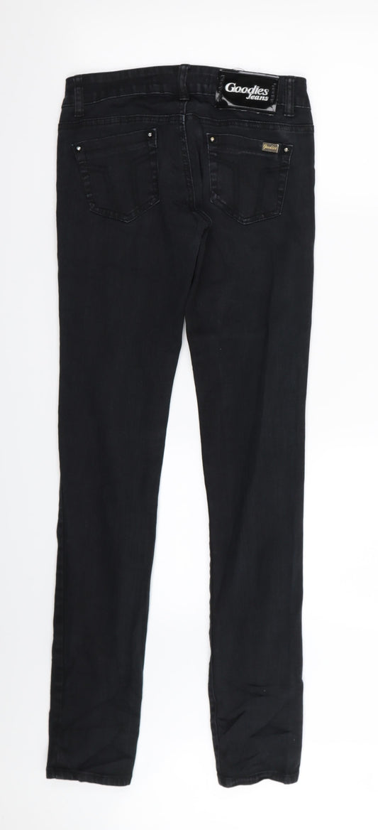 GODIES Womens Black Skinny Jeans Size 6 L33 in