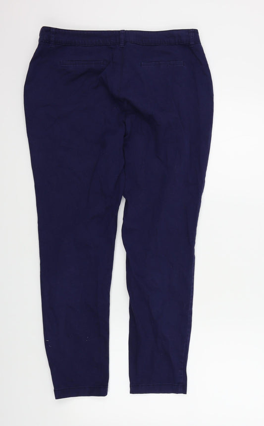 Red Herring Womens Blue Trousers Size 14 L26 in