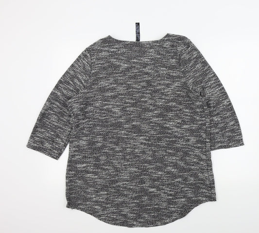 Preworn Womens Black Pullover Jumper Size 18