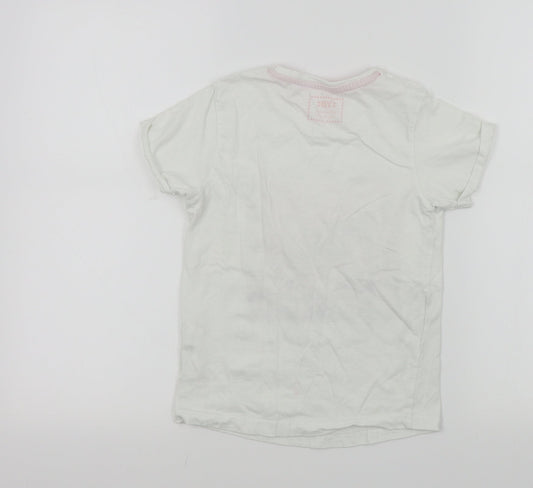 YD Girls White Basic T-Shirt Size 10 Years - NYC