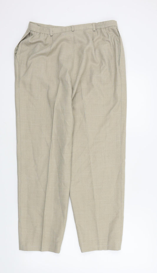 HOLMEWOOD Womens Beige Trousers Size 16 L26 in