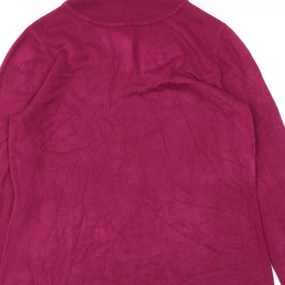 Bonmarché Womens Pink Pullover Jumper Size 14