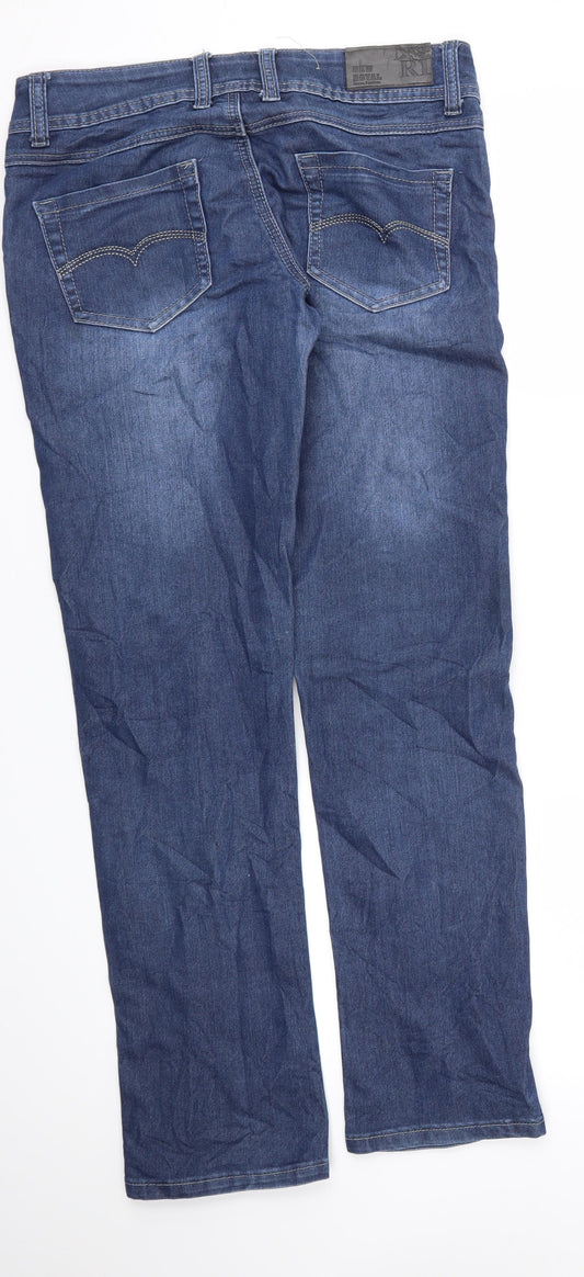 New Royal Fashions Womens Blue Skinny Jeans Size 27 L30 in
