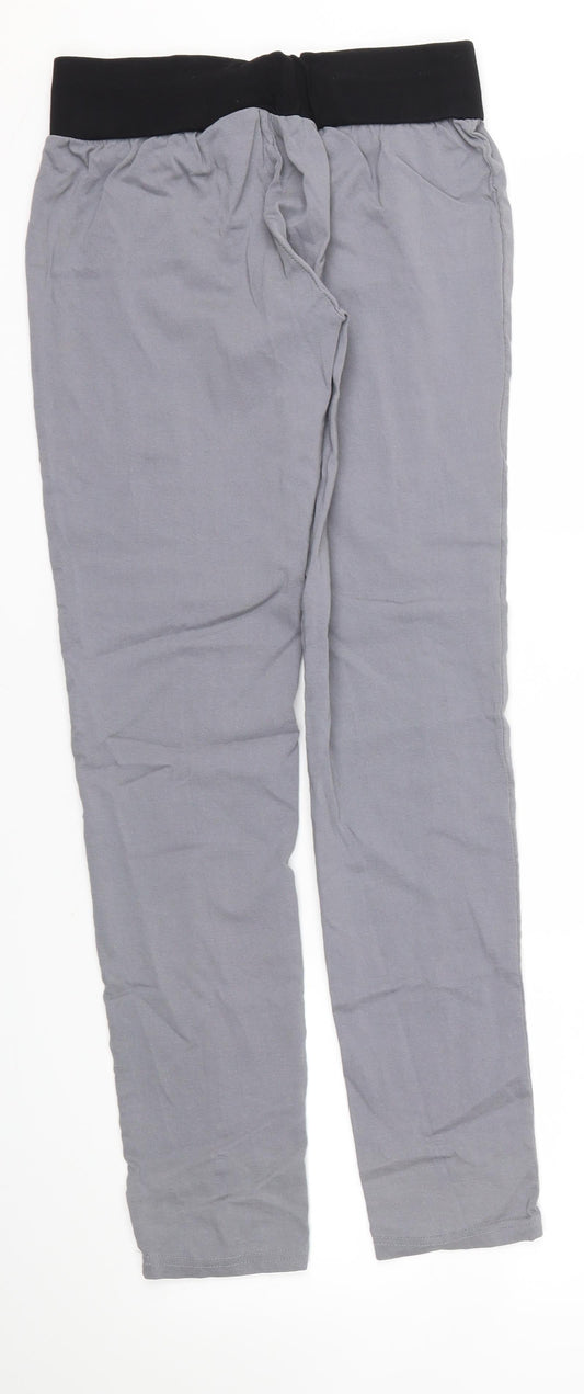 Zanzea Womens Grey Trousers Size 8 L27 in