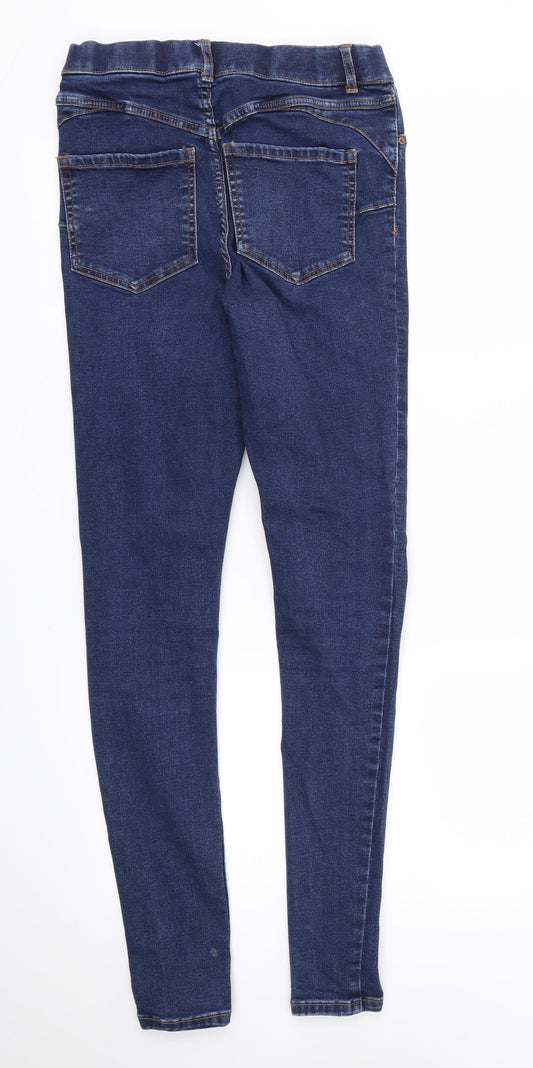 New Look Womens Blue Skinny Jeans Size 8 L29 in