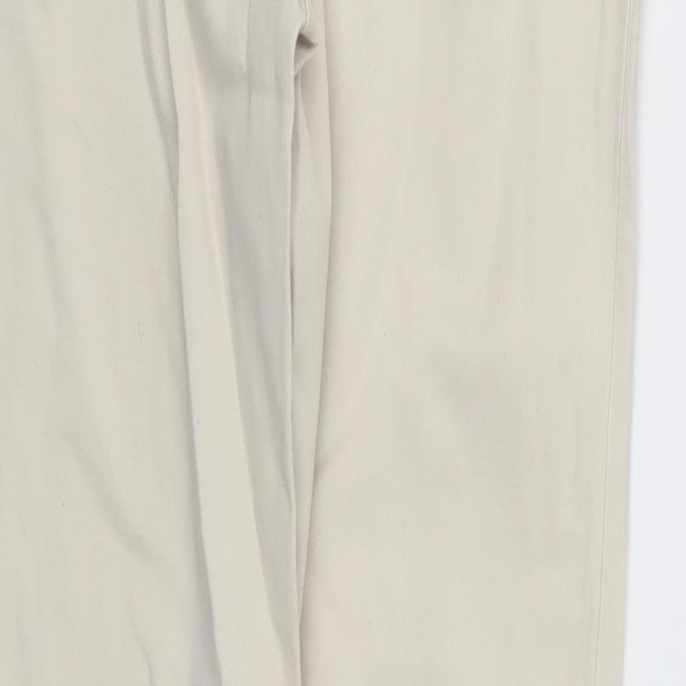 H&M Womens Ivory Skinny Jeans Size 8 L27 in
