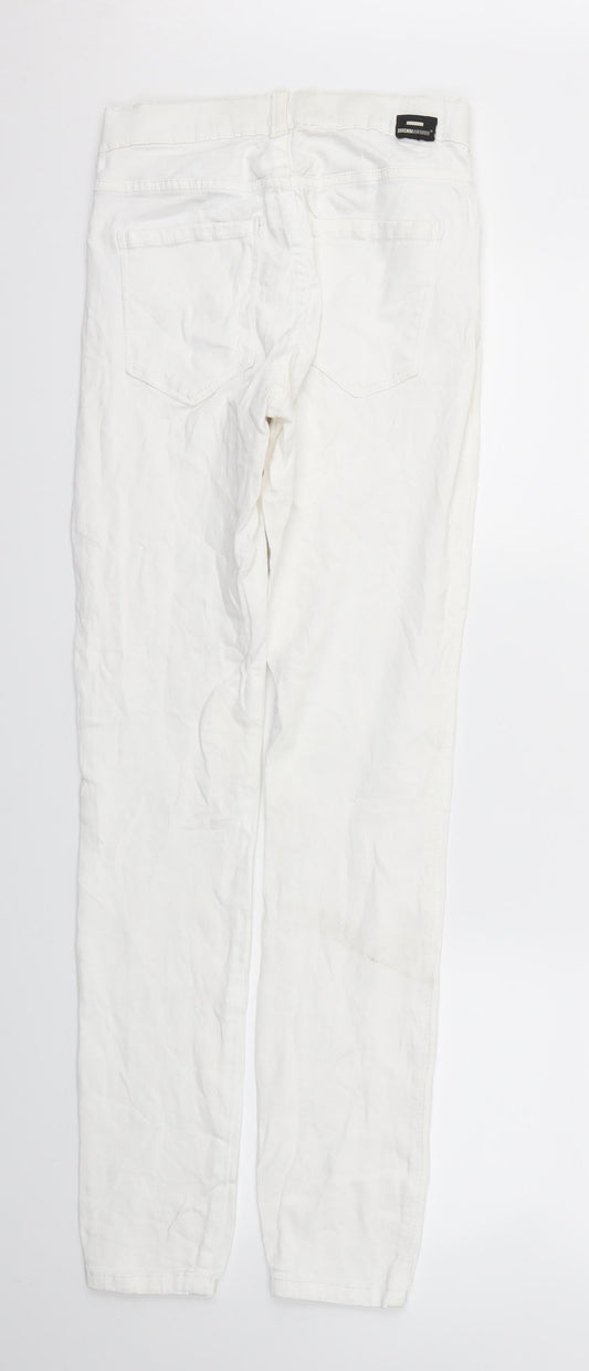 Preworn Womens White Skinny Jeans Size S L30 in