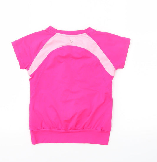 H&M Girls Pink Basic T-Shirt Size 3-4 Years