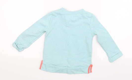 F&F Girls Green Pullover Jumper Size 12-18 Months