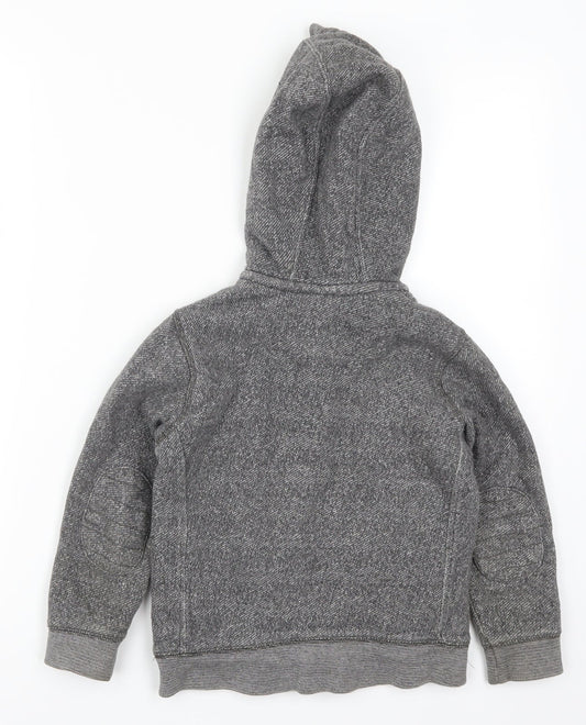 Marks and Spencer Girls Grey Full Zip Hoodie Size 5-6 Years