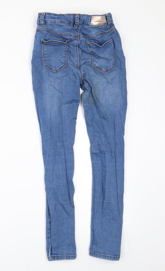 Denim & Co. Girls Beige Denim Skinny Jeans Size 10-11 Years