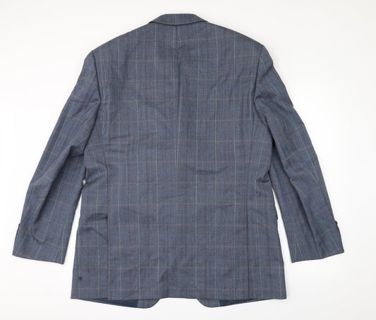 Atelier Torino Mens Black Check Jacket Suit Jacket Size 44