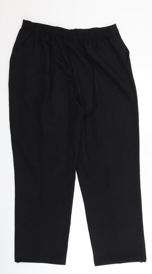 Papaya Womens Black Dress Pants Trousers Size 14 L25 in