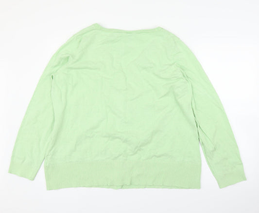 BPC Womens Green Cardigan Jumper Size XL