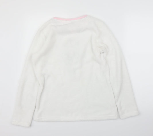 Young Dimension Girls White Solid Top Pyjama Top Size 13 Years - Bambi, Disney