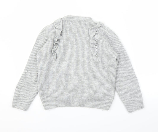 George` Girls Grey Pullover Jumper Size M