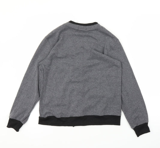 Yuanzhiqian Womens Grey Cardigan Jumper Size S