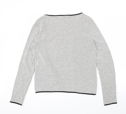 Only Womens White Cardigan Jumper Size M