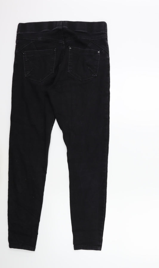 Soon Womens Black Denim Jegging Jeans Size 12 L28 in
