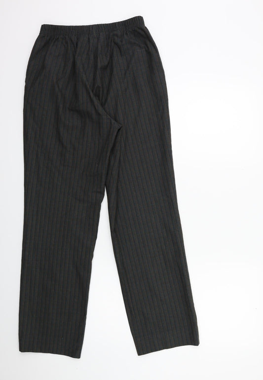 Stark Mens Grey Striped Trousers Size 30 in L29 in