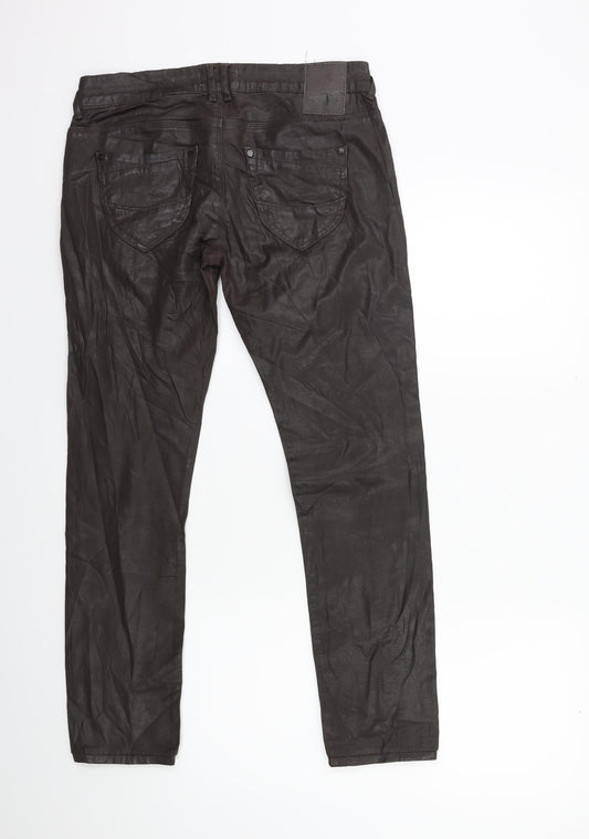 Preworn Womens Brown Trousers Size 10 L28 in