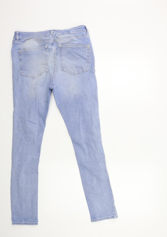 ASOS Womens Blue Denim Skinny Jeans Size 34 in L32 in