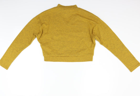 New Look Girls Yellow Pullover Jumper Size 14-15 Years