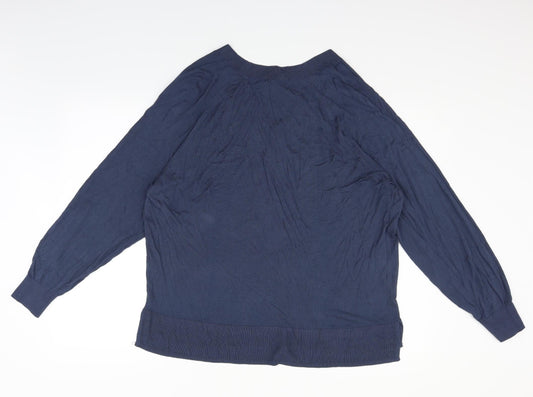 H&M Womens Blue Pullover Jumper Size L