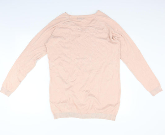 pm Womens Pink Jumper Dress Size L